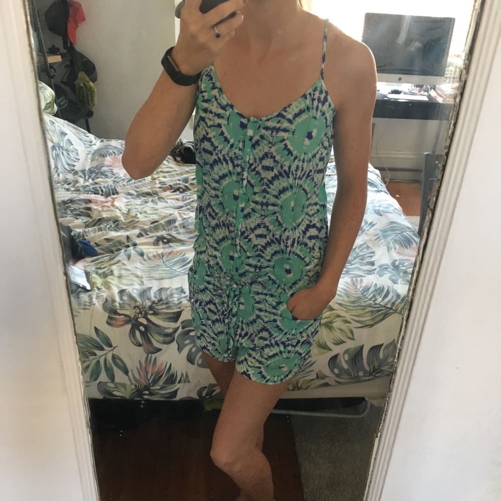 Tori Richard Printed Romper